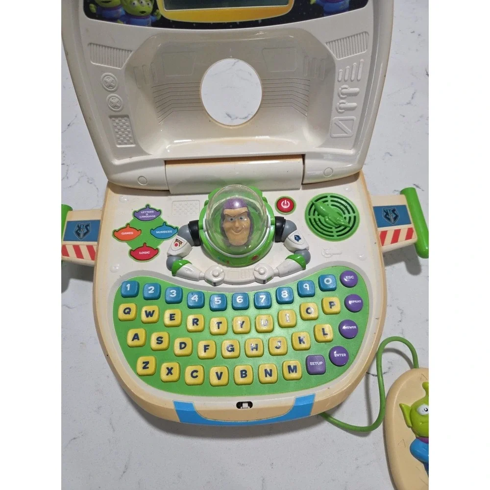 Buzz Lightyear Vtech Star Command Laptop Pixar Toy Story 3 WORKS